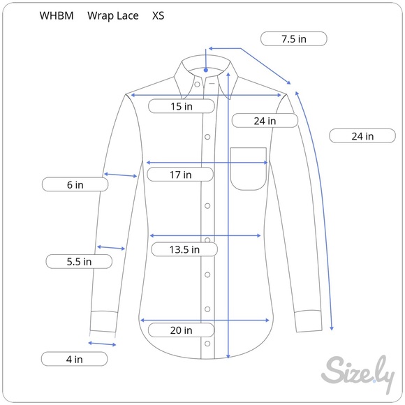 White Poplin & Black Lace Wrap Shirt - Picture 10 of 11